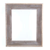 Rustic Farmhouse Open Artisan Picture Frame | No Glass | No Backing| Espresso Brown With Weathered Gray