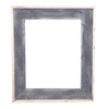 Rustic Farmhouse Open Artisan Picture Frame | Smoky Black With Weathered Gray || No Glass | No Backing