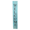 BarnwoodUSA Rustic Welcome Porch Sign | 5ft | Robins Egg Blue