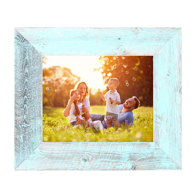 Rustic Farmhouse 3-Inch Picture Frame | Robins Egg Blue