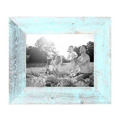 Rustic Farmhouse 3-Inch Picture Frame | Robins Egg Blue