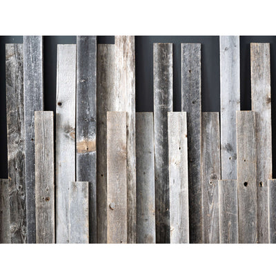 Rustic Barn Wood Wall Panels | Thin Natural Weathered Gray | Farmhouse Planks| 1/4" Thick | 3"Wide| From 12" to 48" Long