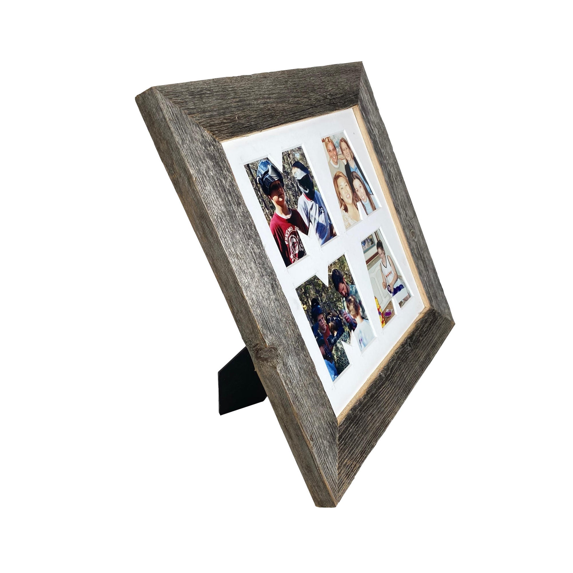 Mama Picture Frame Made from Reclaimed Wood with White Mat