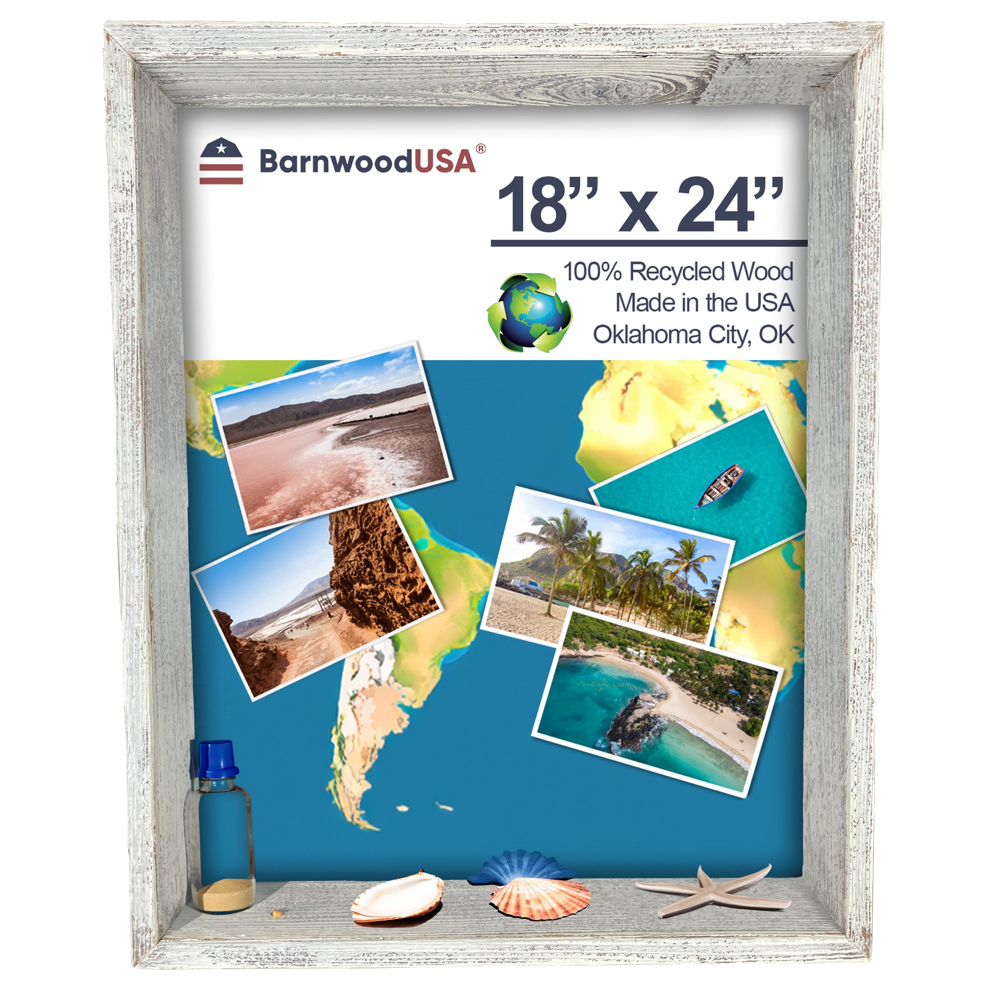 Rustic Farmhouse Shadow Box Picture Frame