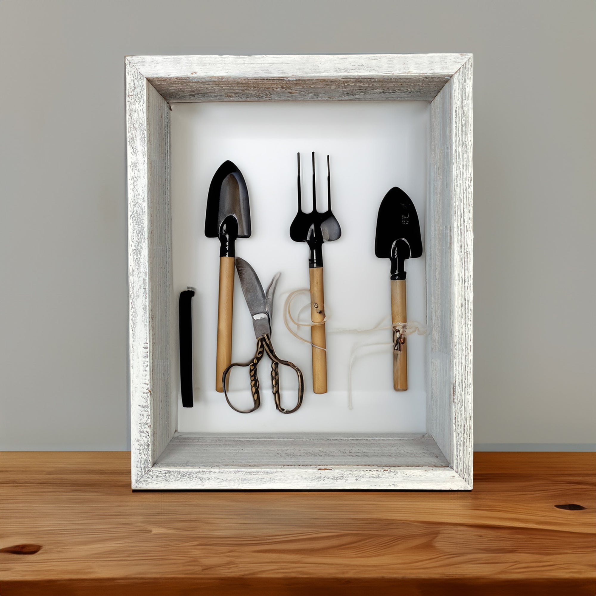 Rustic Farmhouse Shadow Box Picture Frame