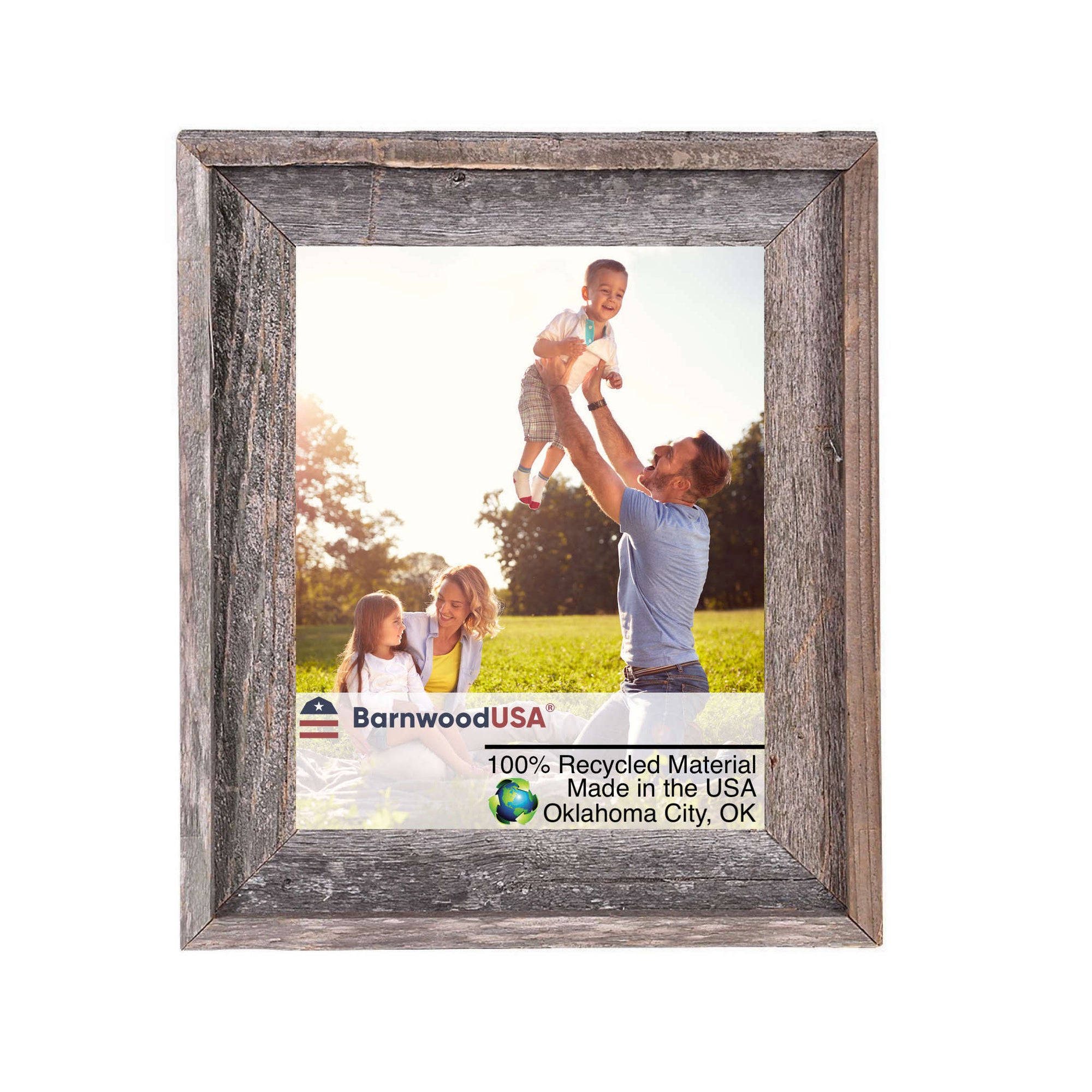 BarnwoodUSA Rustic Farmhouse Signature Series 20 inch x 30 inch Espresso Reclaimed Wood Picture Frame, Size: 20 x 30, Brown