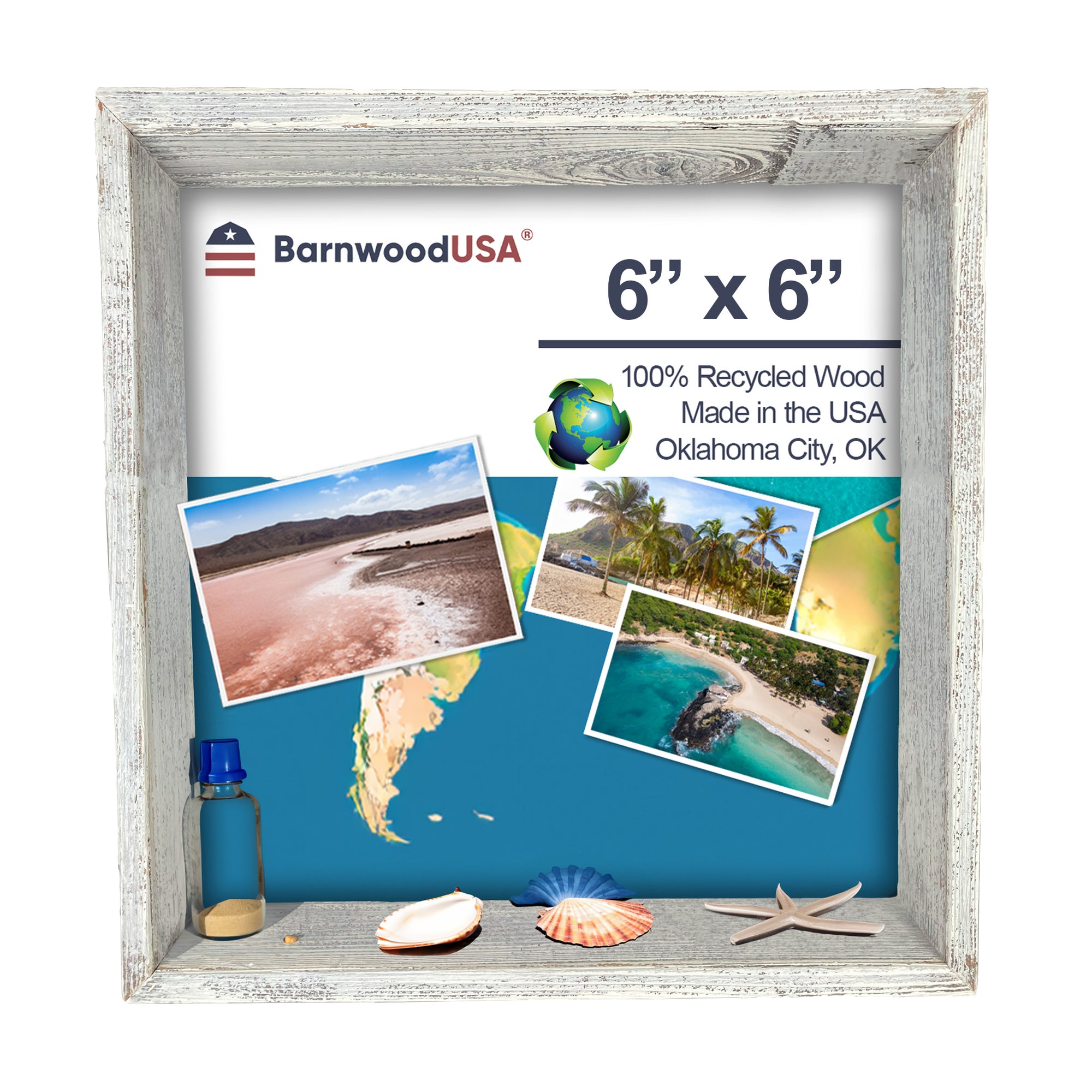 Rustic Farmhouse Shadow Box Picture Frame