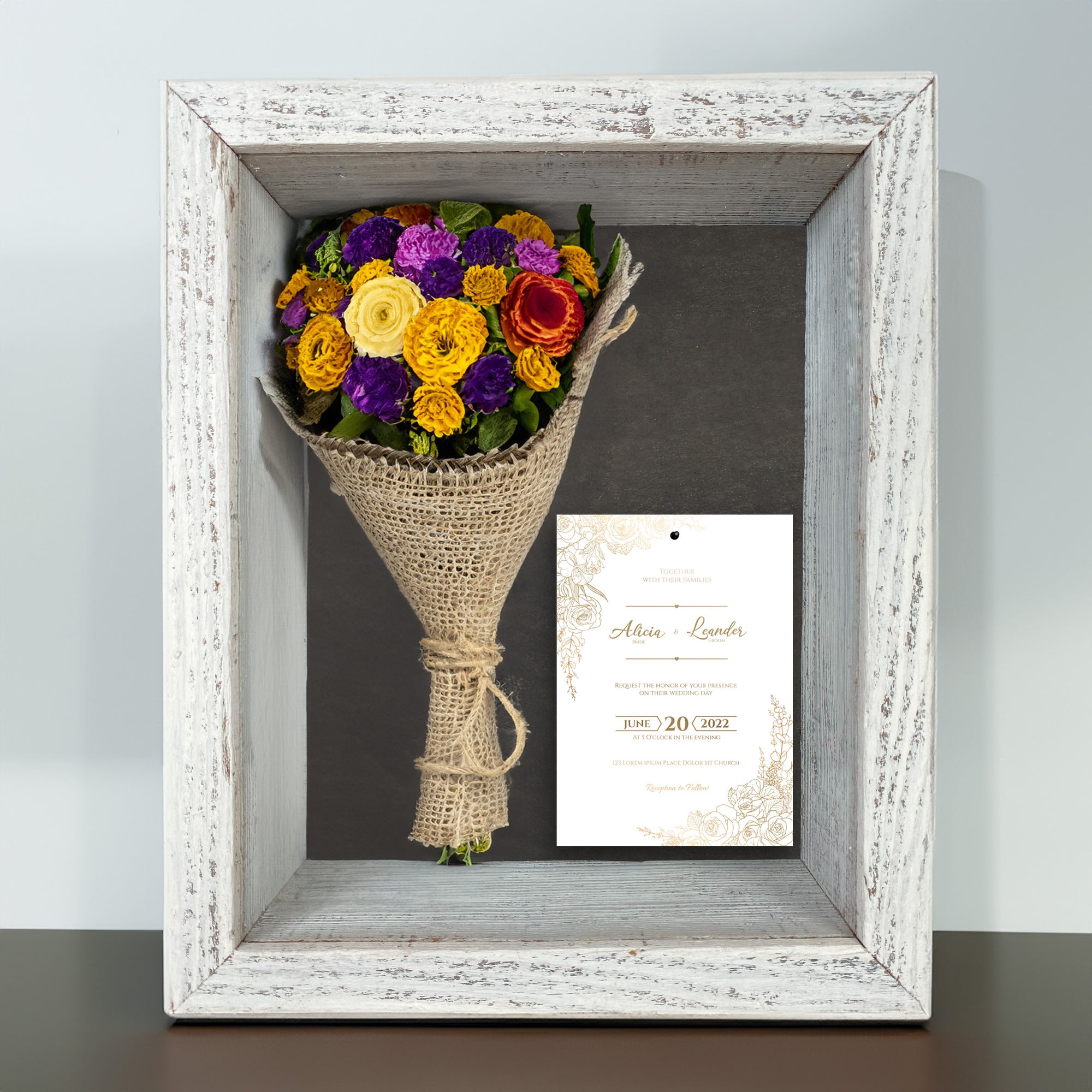 Rustic Farmhouse Shadow Box Picture Frame