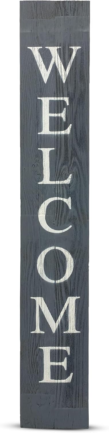 Rustic Welcome Porch Sign | 5ft | Weathered Gray | More Colors Available!