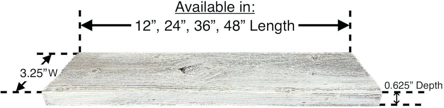 Reclaimed  Regular Wood Planks Bundle for DIY Projects | Wall Planks 0.5" (1/2") Thick | 3.5" Wide