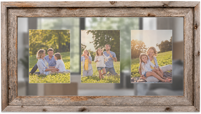 BarnwoodUSA Rustic Farmhouse Style Signature Wood Float Frame Designed For Photograph | Artwork | 100% Reclaimed and Recycled Wood