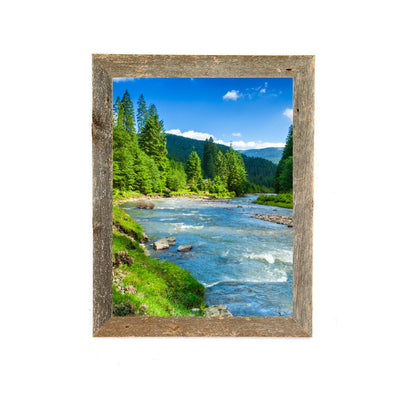Rustic Farmhouse 1 1/2-Inch Picture Frame WhiteWash | Weathered Gray | Espresso Brown