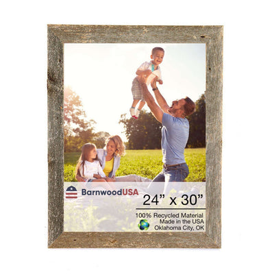 Rustic Farmhouse 1 1/2-Inch Picture Frame WhiteWash | Weathered Gray | Espresso Brown
