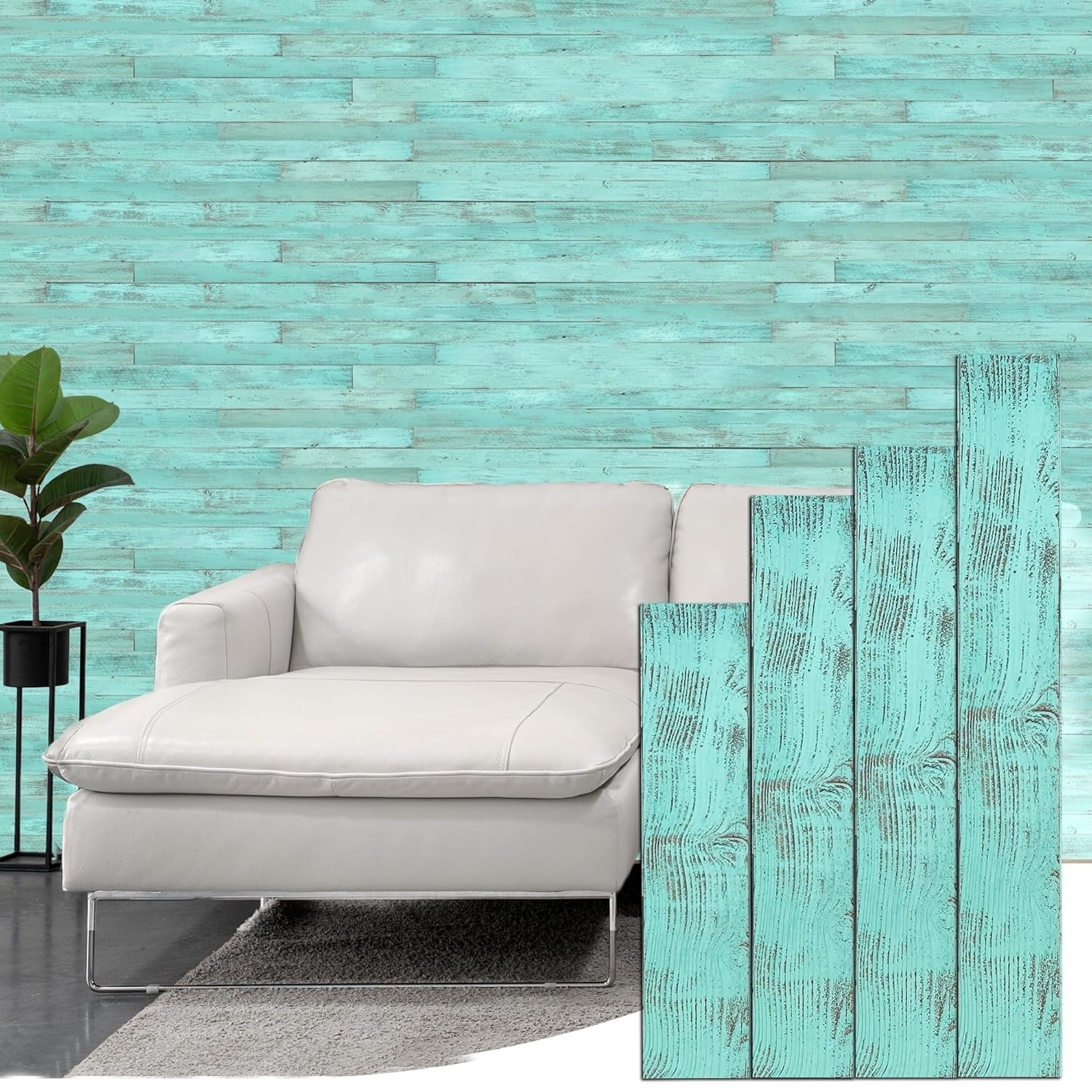 Rustic Barn Wood 3" Wall Panels | All Colors | Farmhouse Barnwood Planks