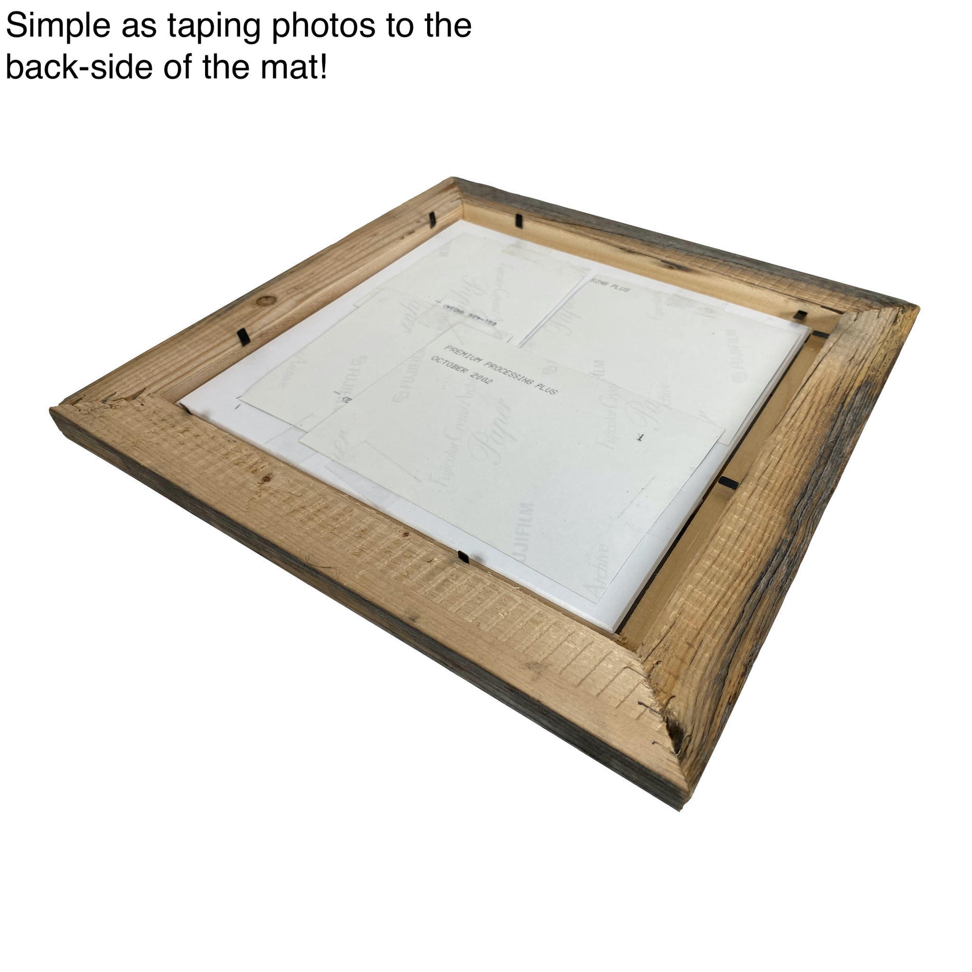 Mama Picture Frame Made from Reclaimed Wood with White Mat