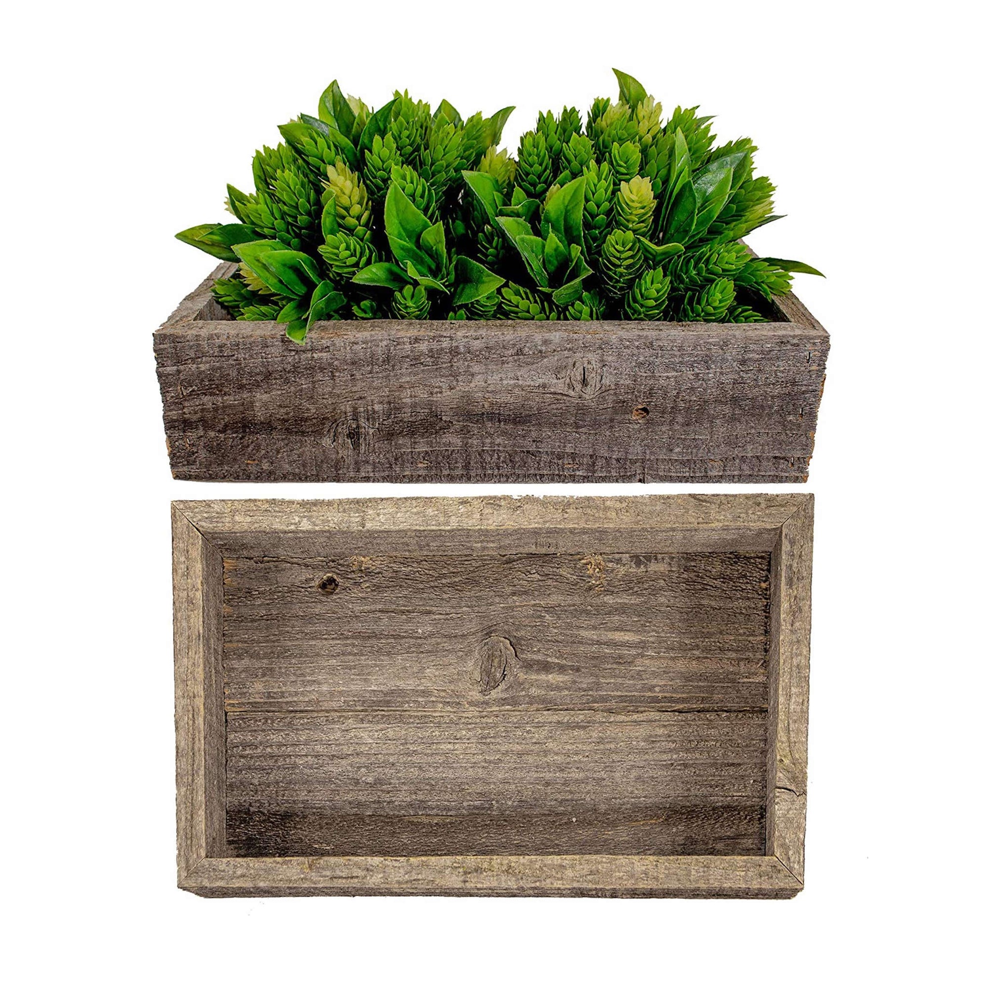 bathroom succulent decor BARNWOODUSA Bathroom Décor Box Rustic Storage Box Succulent Planter
