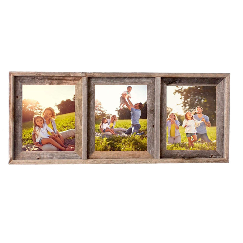 Barnwood Collage Picture Frame. 4 hole 4x6 Multi Opening Frame. Rustic  Picture Frame.Collage Photo Frame. Wood Picture Frame.