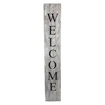 BarnwoodUSA Rustic Welcome Porch Sign | 5ft | White Wash
