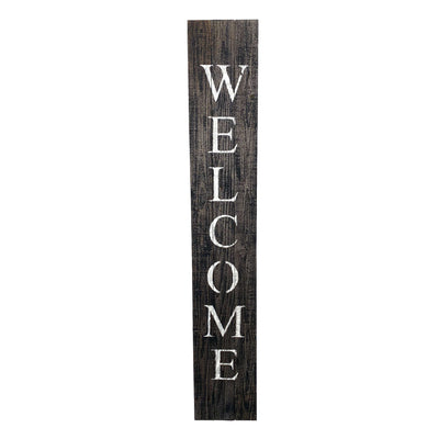 BarnwoodUSA Rustic Welcome Porch Sign | 5ft | Smoky Black