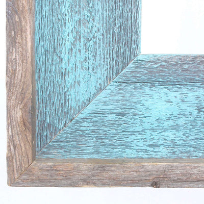 Rustic Farmhouse Open Artisan Picture Frame | Robins Egg Blue