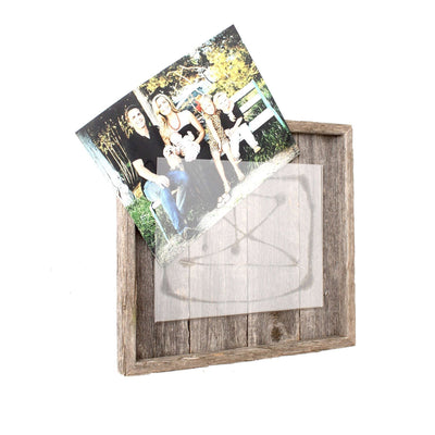 Rustic Farmhouse Plank Picture Frame | Smoky Black