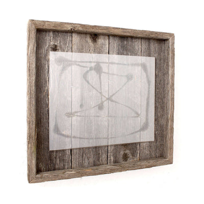 Rustic Farmhouse Plank Picture Frame | Espresso
