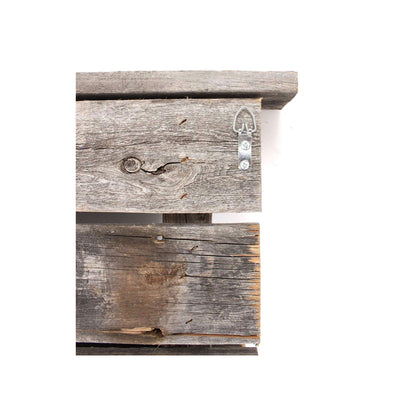 Rustic Farmhouse Wood Shelf with Hooks