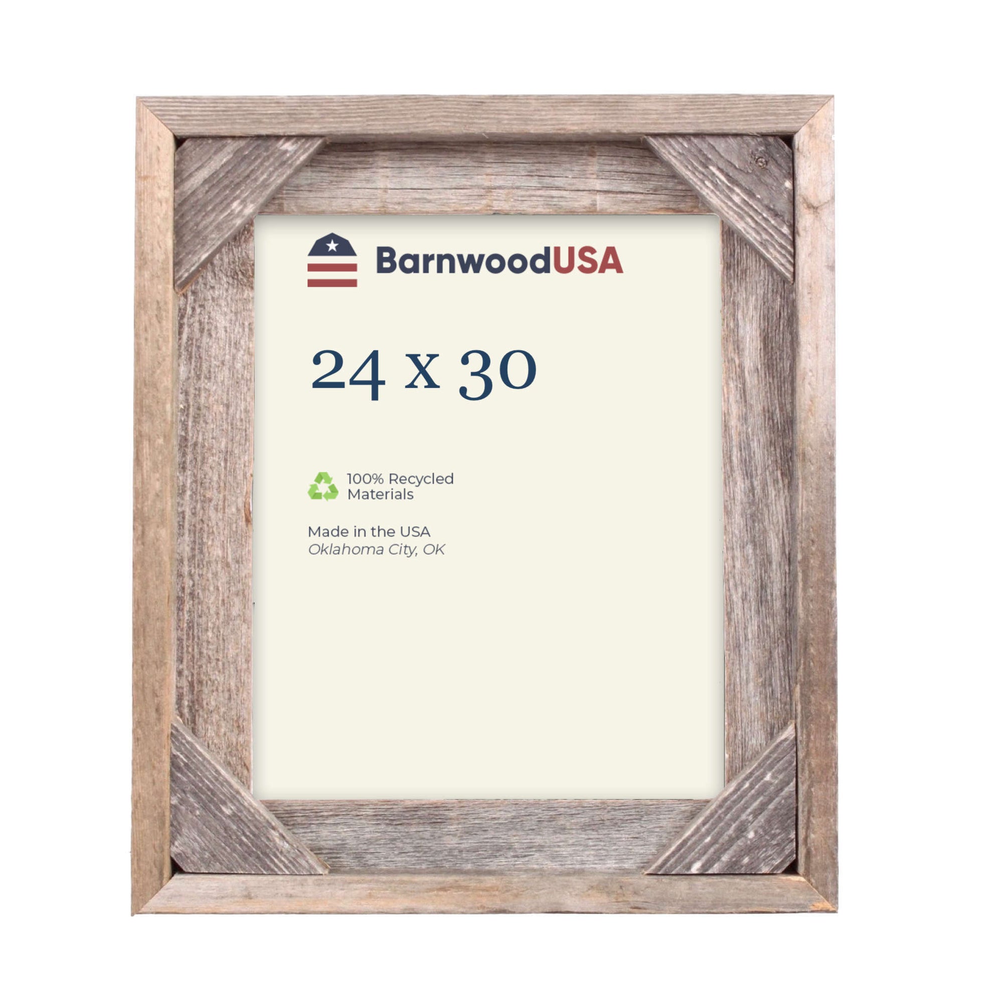 Rustic Farmhouse Signature Corner Block Picture Frame