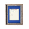 Rustic Signature Picture Frame with Bottle Blue Mat