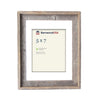 Rustic Signature Picture Frame with Mat Colors | White | Weathered Wood| Burlap | Cinder | Black