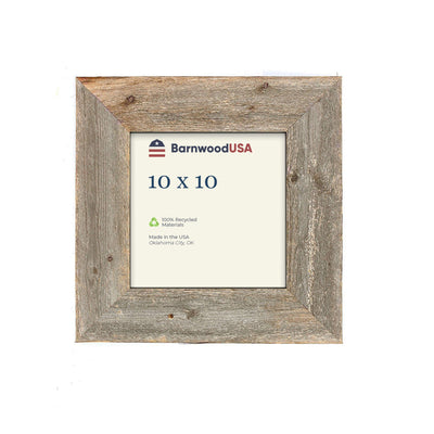 BarnwoodUSA Rustic Farmhouse Style Picture Frames | 3 Inch Wide | 100% Reclaimed Wood | Weathered Gray