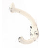 Distressed White Cast Iron Wall Hook