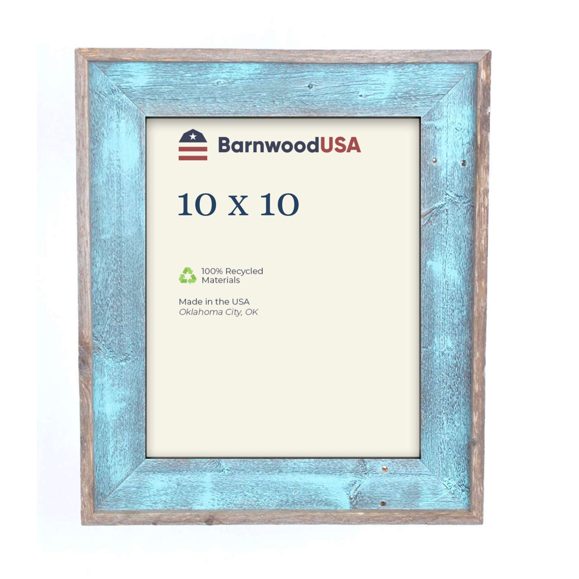 10X10 Rustic Blue Picture Frame 10X10 Rustic Blue Picture Frame
