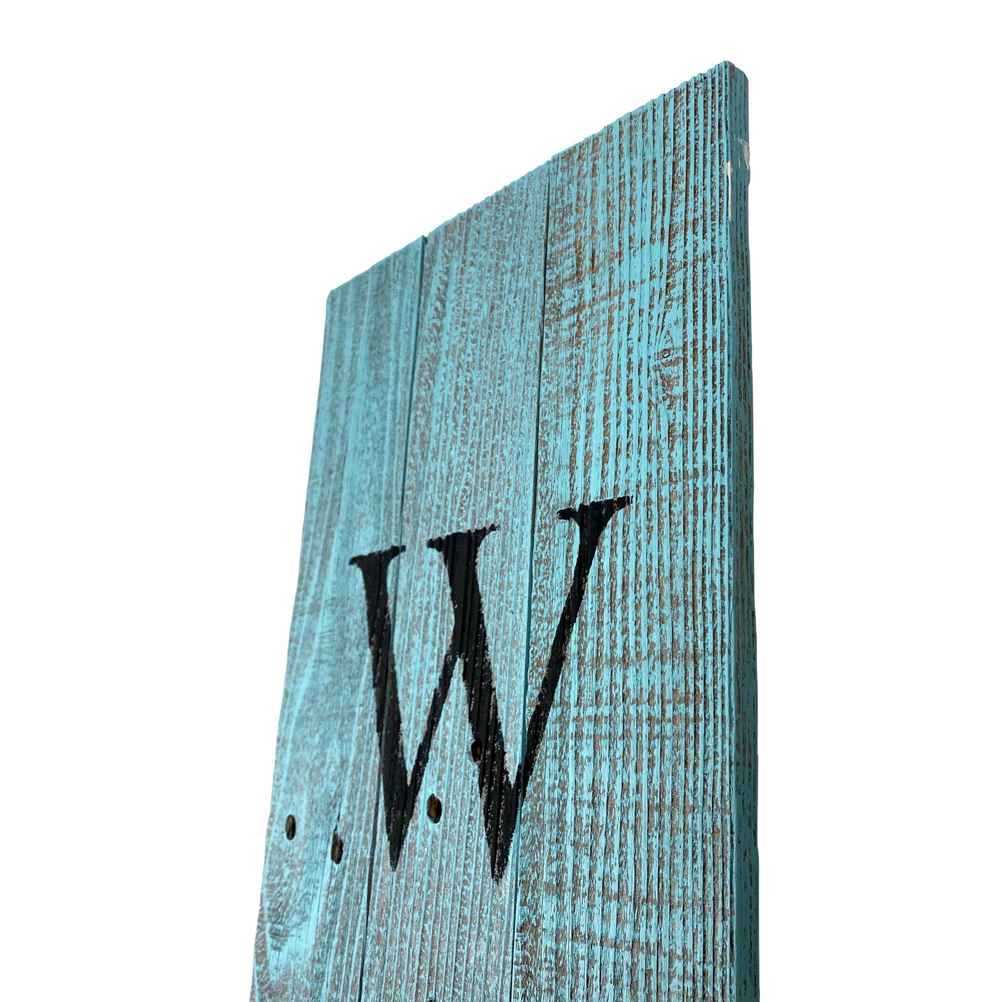 BarnwoodUSA Rustic Welcome Porch Sign | 5ft | Robins Egg Blue