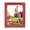 Rustic Farmhouse Signature Corner Block Picture Frame | Rustic Red