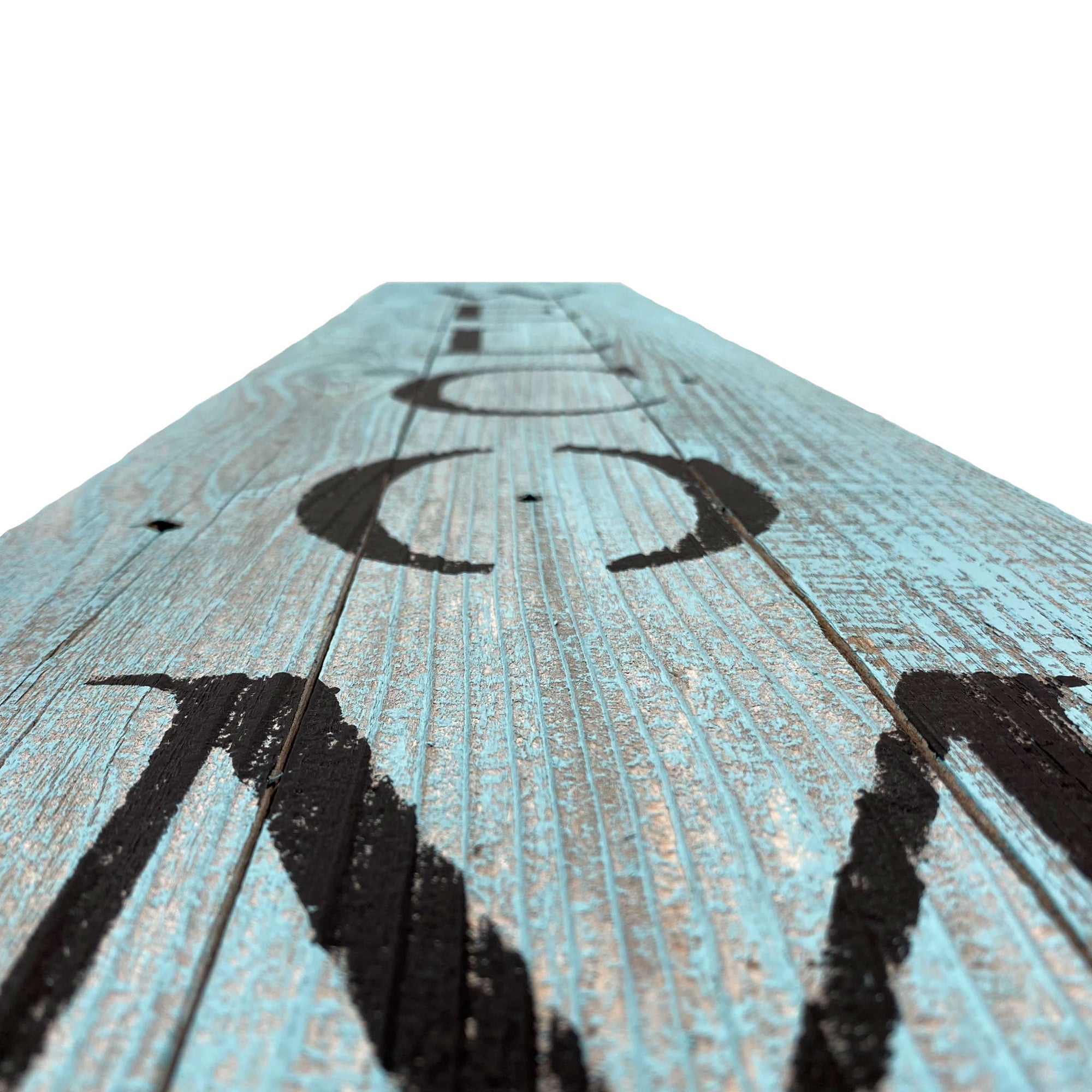 BarnwoodUSA Rustic Welcome Porch Sign | 5ft | Robins Egg Blue
