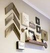 BarnwoodUSA Deluxe Rustic Decorative Chevron Arrows Mounted On Wall