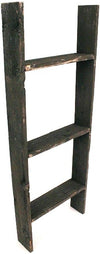 Rustic farmhouse wooden ladder