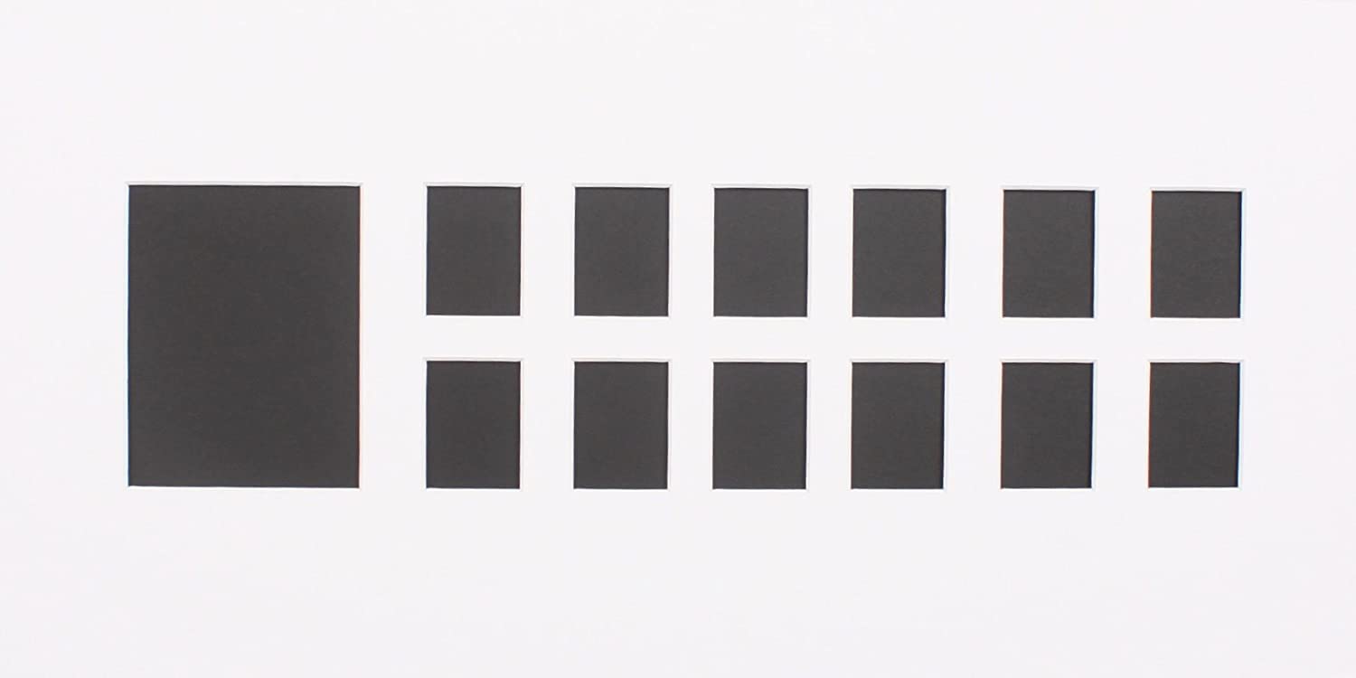 12 Years of School Pictures White Mat