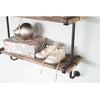 Rustic Industrial Shelf with Wood Planks