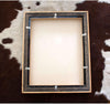 Empty wooden picture holding frame