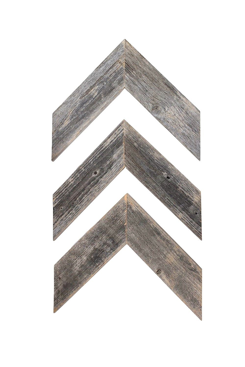 Wooden Arrow Wall Decor, Rustic Brown Wooden Arrow Sign (set Of 3