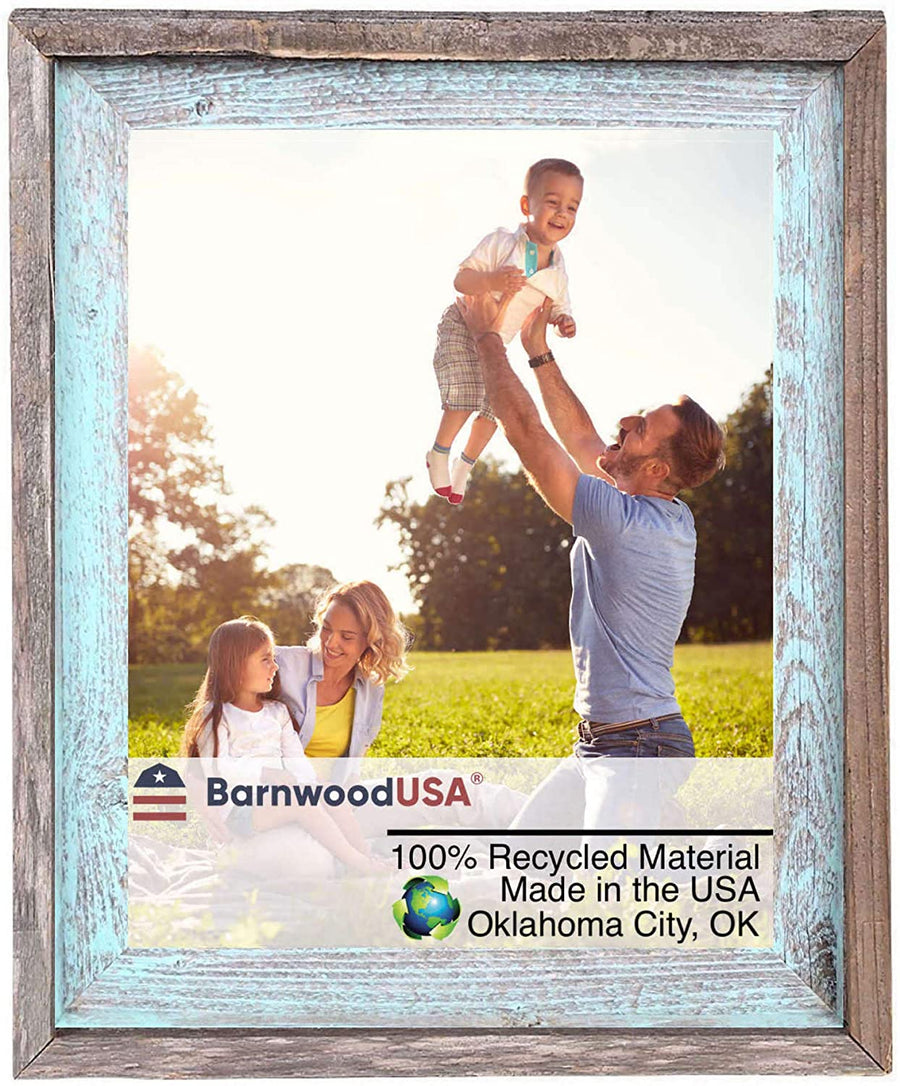 BarnwoodUSA farmhouse rustic style wooden picture frame