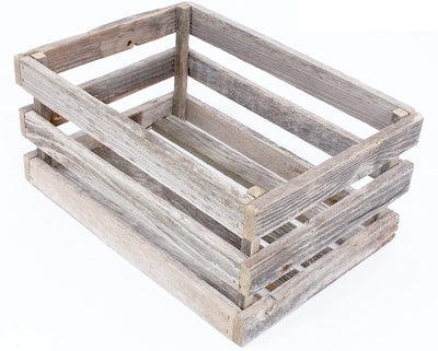 BarnwoodUSA Rustic Wood Crate