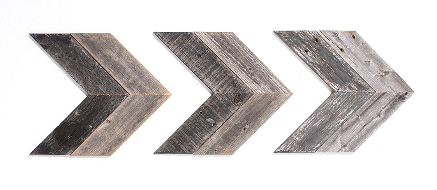 Rustic Farmhouse Chevron Arrow (Set of 3)