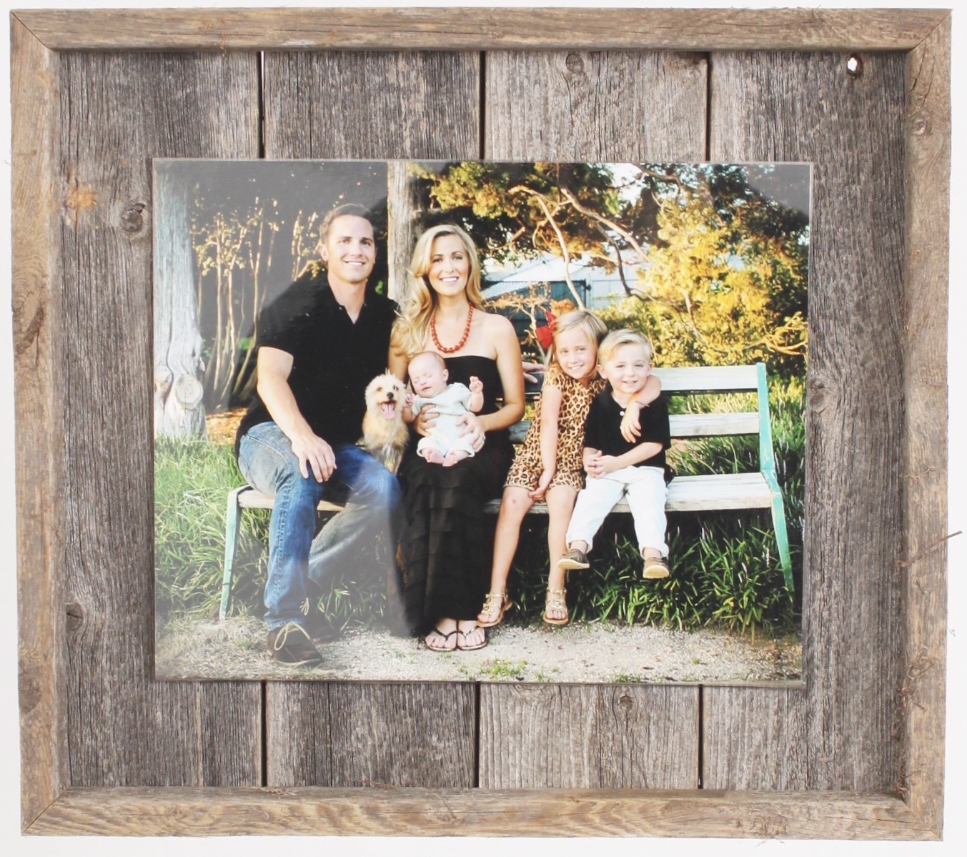 BarnwoodUSA 20x20 Rustic Picture Frame | Made-to-Size Custom Picture Frame  | Real Reclaimed Wood Photo Frames | Farmhouse Barn Wood Decor 1.5 Inch