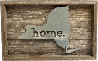BarnwoodUSA Rustic farmhouse metal state sign