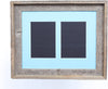 Aqua 5x7 Inch Signature Picture Frame for 2 Photos