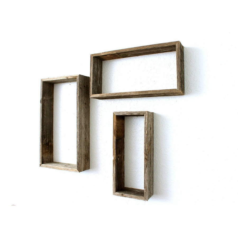 Rustic Farmhouse Floating Rectangle Shelves