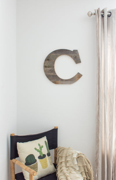 Distressed Barn Wood Letter | Alphabet Wall Decor | Wall Letters